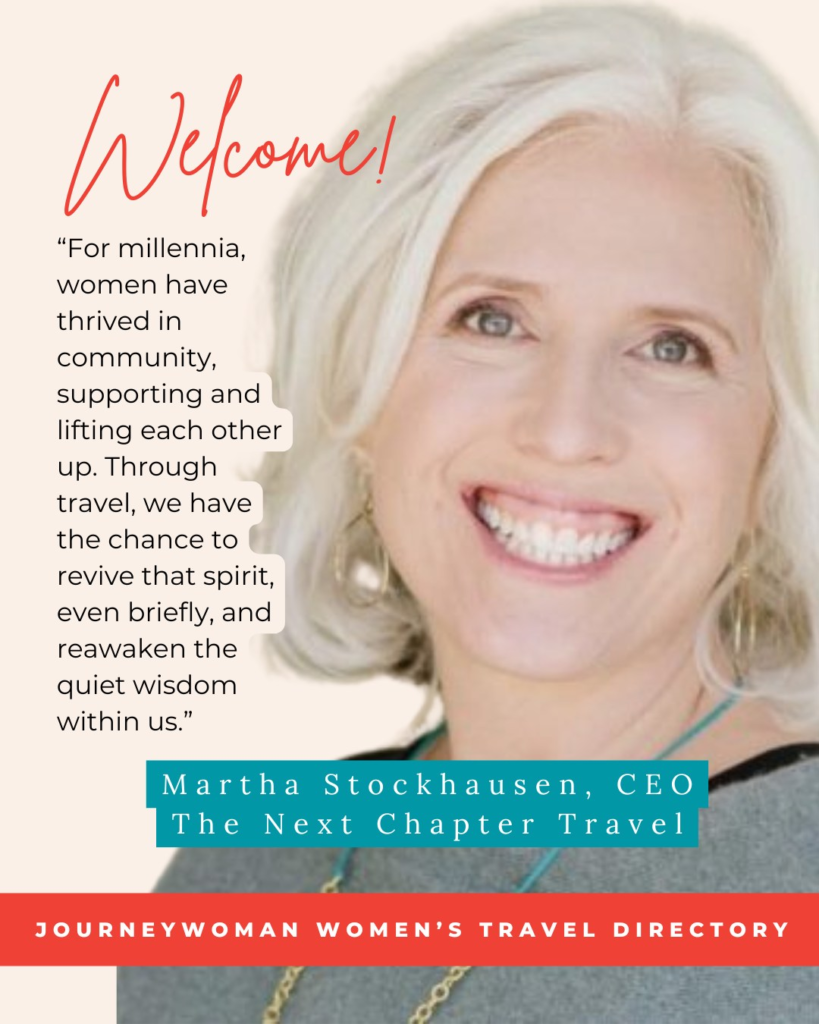 JourneyWoman new partner welcome badge series - The Next Chapter Travel
